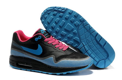 Nike Air Max 1 Hypefuse Women Black Blue Running Shoes Italy